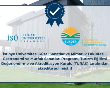 Gastronomi ve Mutfak Sanatları Programı, TURAK Tarafından Akredite Edildi!