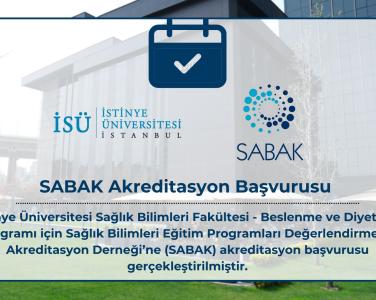 Beslenme ve Diyetetik Programı için SABAK Akreditasyon Başvurusu Gerçekleştirildi!