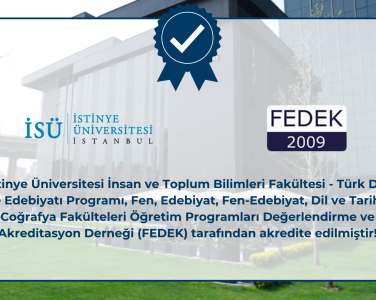 Türk Dili ve Edebiyatı Programımız FEDEK Tarafından Akredite Edildi!