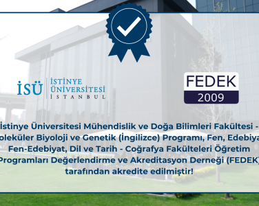 Moleküler Biyoloji ve Genetik (İngilizce) Programımız FEDEK Tarafından Akredite Edildi!