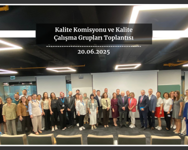 Kalite Süreçleri Tüm Hızıyla Devam Ediyor: Kalite Komisyonu ve Kalite Çalışma Grupları Toplantısı Gerçekleştirildi